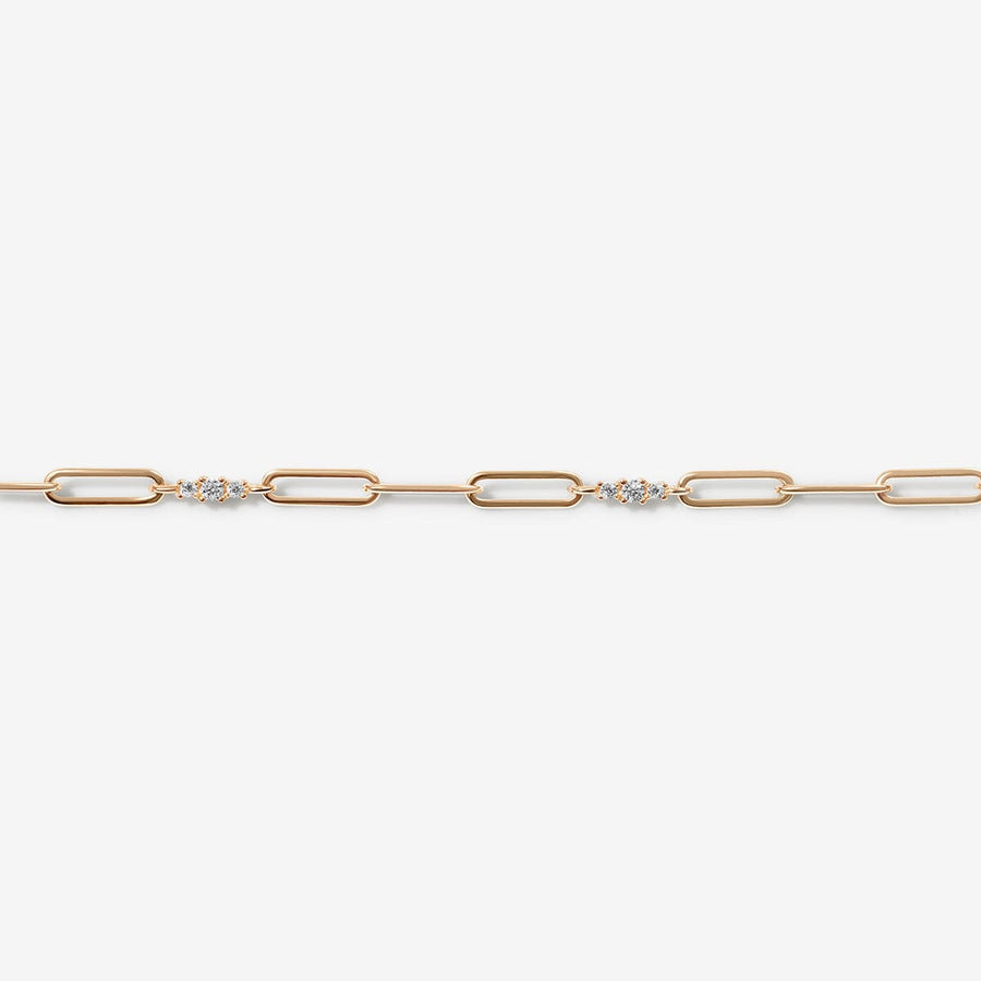 Fai Triple Link Chain Paperclip Bracelet