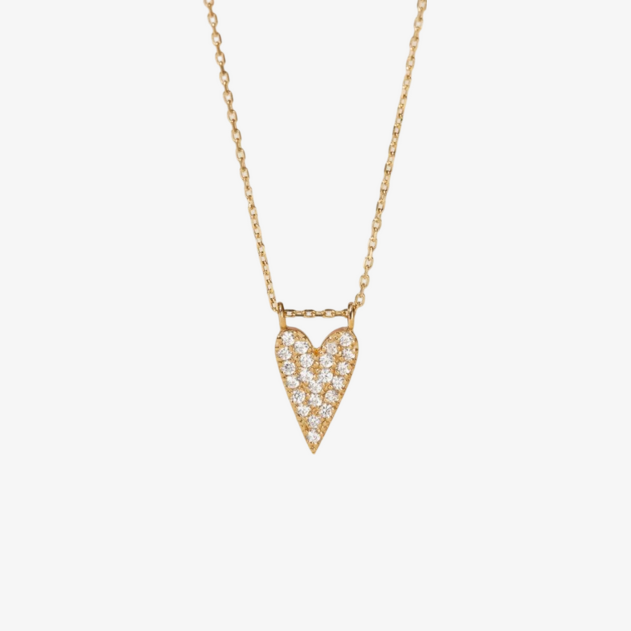 Brulee Crystal Heart Necklace