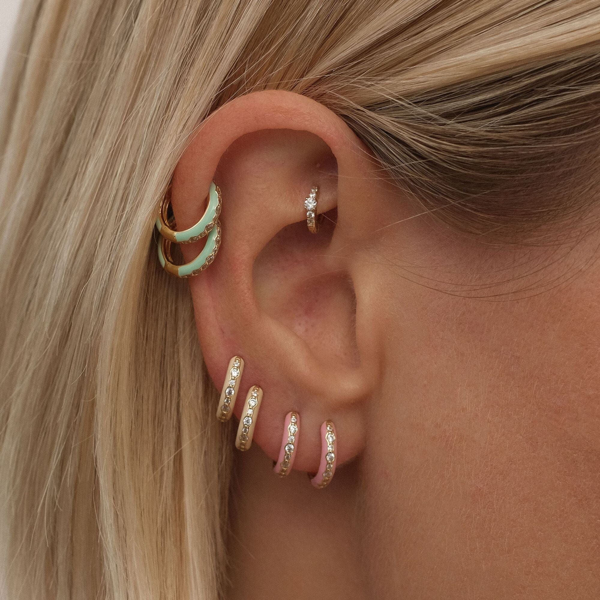 Reuben 6 Piece Enamel Earring Set