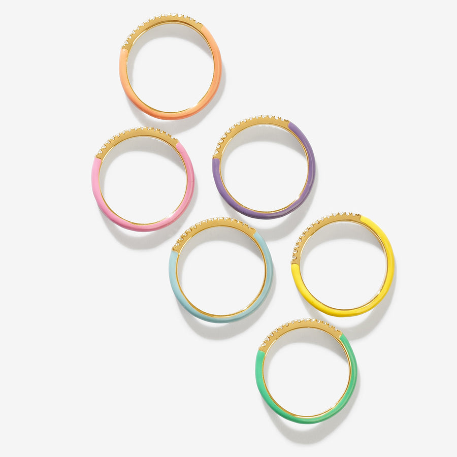 Egor Enamel  Ring Set