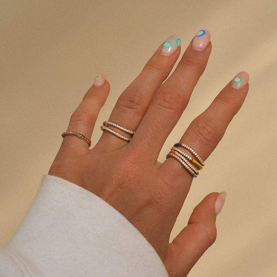 Egor Enamel  Ring Set