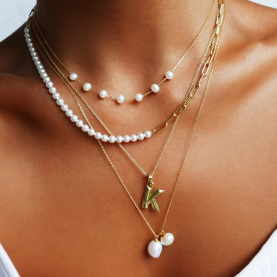 Harper Pearl Chain Necklace